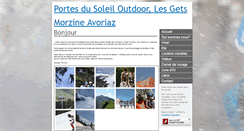 Desktop Screenshot of portesdusoleil-outdoor.com